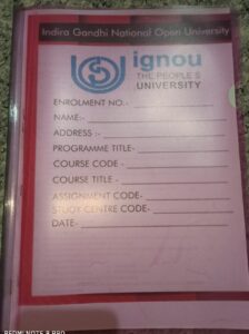 solved assignments of ignou