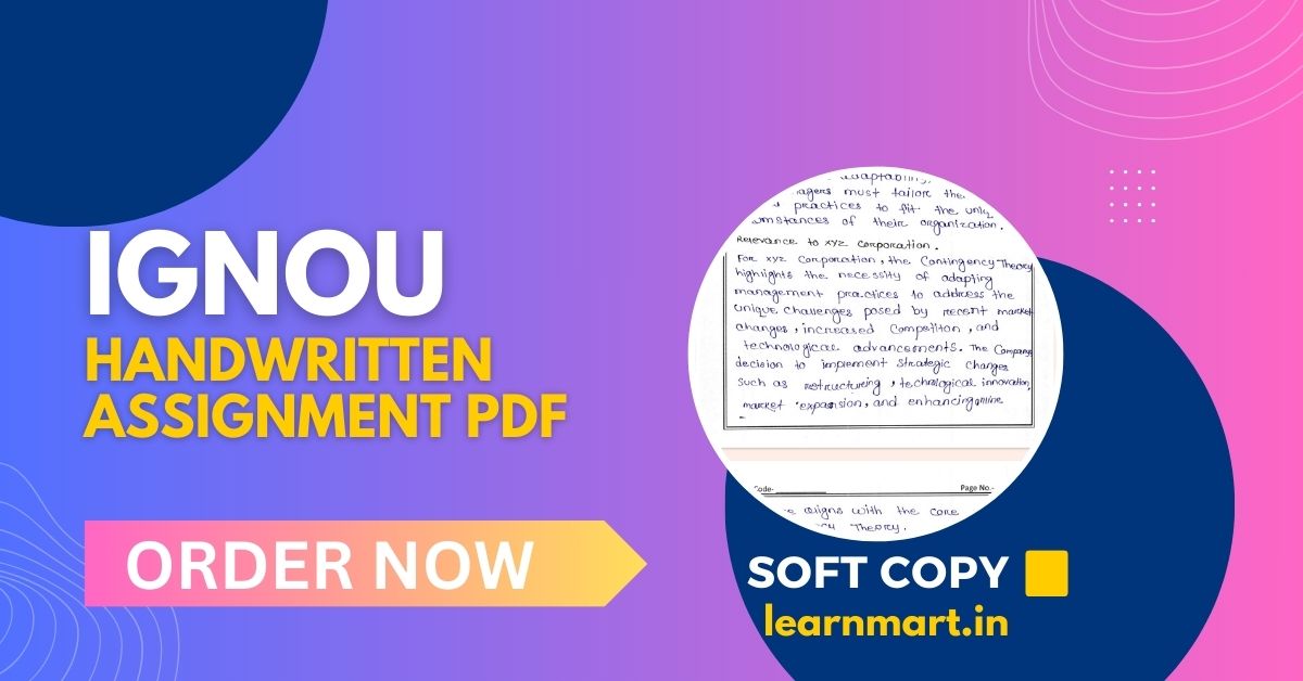 IGNOU Solved Assignment 2024-25 | Premium Quality Content
